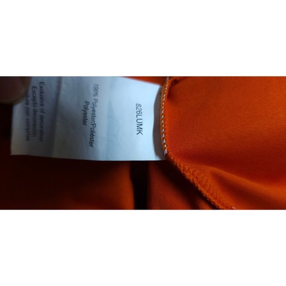 Russel Athletic Dri Power Mens XL Orange White Embroidered Logo Polo Shirt - Picture 16 of 16